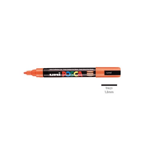 Marcador Uniball Posca PC5M 1,8mm Laranja 1un.