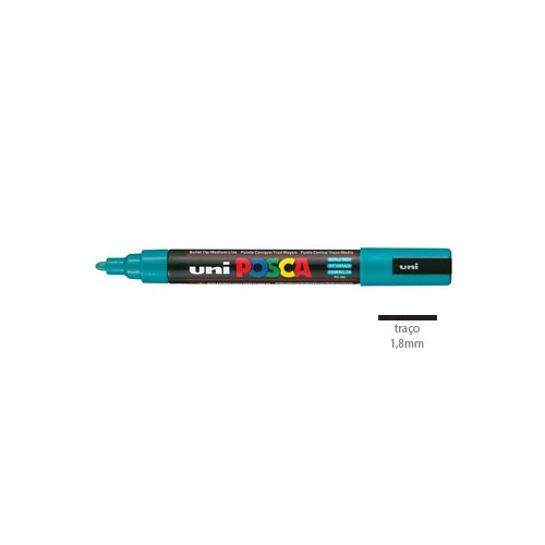 Marcador Uniball Posca PC5M 1,8mm Verde Esmeralda