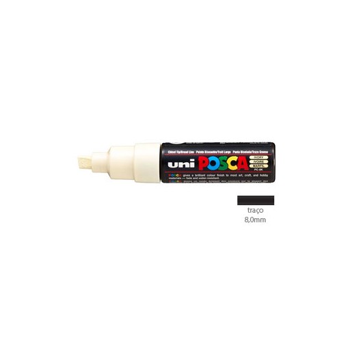 Marcador Uniball Posca PC8K 8,0mm Marfim