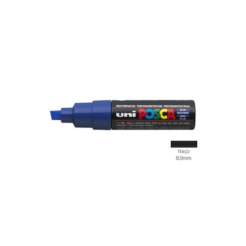 Marcador Uniball Posca PC-8K 8,0mm Azul