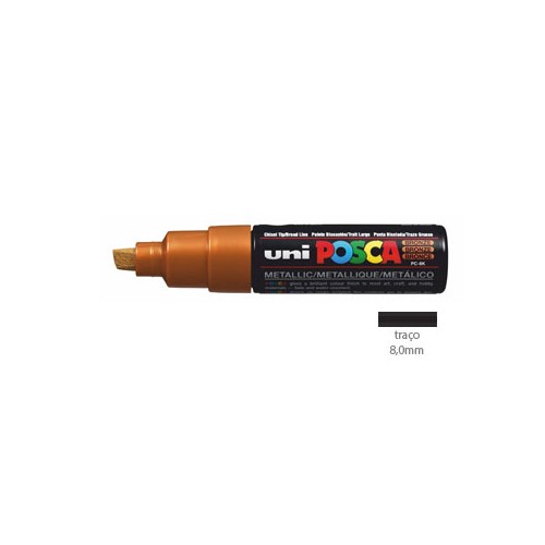 Marcador Uniball Posca PC-8K 8,0mm Bronze