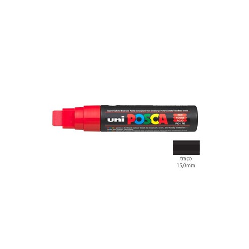 Marcador Uniball Posca PC-17K 15,0mm Vermelho
