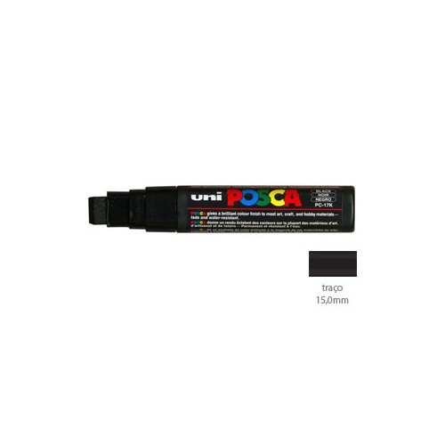 Marcador Uniball Posca PC-17K 15,0mm Preto