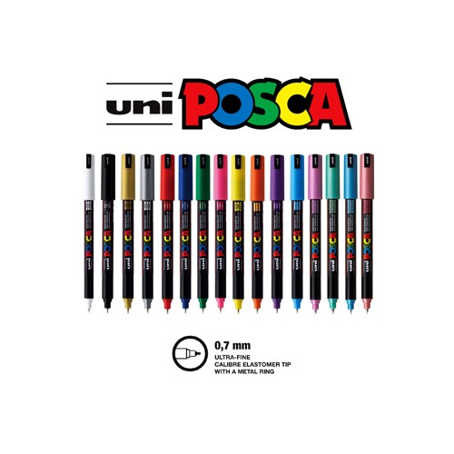 Expositor Marcador 0,7mm Posca PC-1MR - 80 unidades