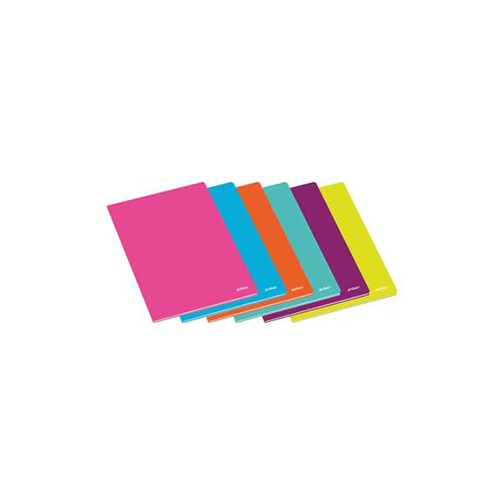 Caderno Agrafado Ambar School A5 Liso 60Fls - 10 unidades