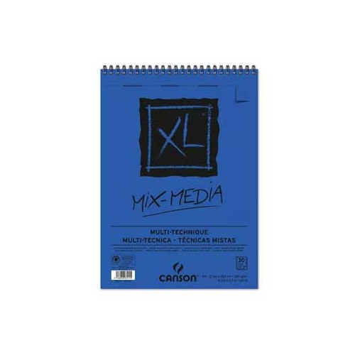 Bloco Espiralado Canson XL Mix Media A4 300gr 30F - 1 unidade