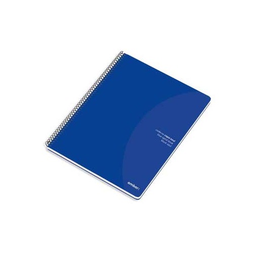 Caderno Espiral Ambar C / Azul A4 Liso 70gr 80Fls - 2 unidades
