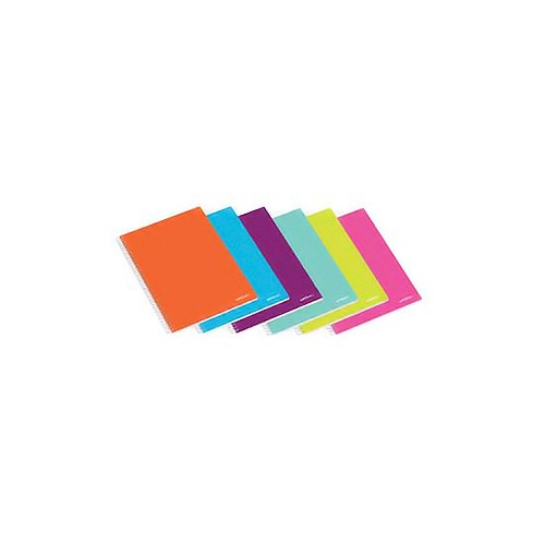 Caderno Espiral Ambar School A5 Quadriculado 80Fls - 10 unidades