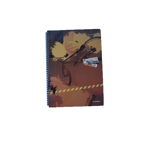 Caderno Espiral A5 Quadriculado Capa Dura 120Fls