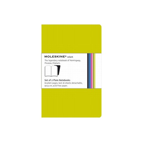Volant XS Pautado Moleskine Verde Claro - Pack 2 unidades