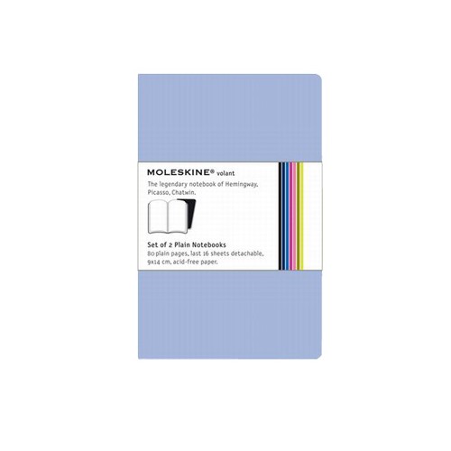 Volant de Bolso Liso Moleskine Azul Claro - Pack 2 unidades
