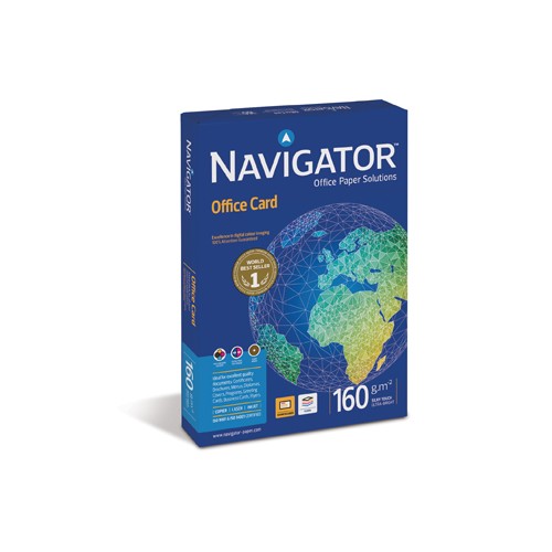 Papel 160gr A4 Navigator (Office Card) - 5x250 Folhas
